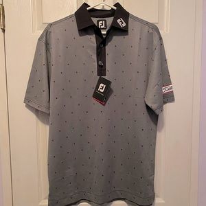 Footjoy Tour polo. Titleist sleeve patch